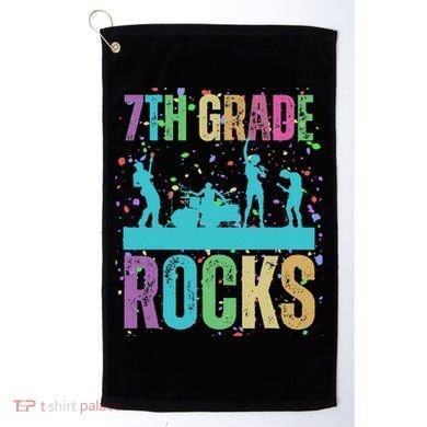 School Rocks Back To School Rockin 7th Grade Rocks Golf Towel