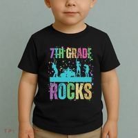 School Rocks Back To School Rockin 7th Grade Rocks Toddler T-Shirt thumb 2