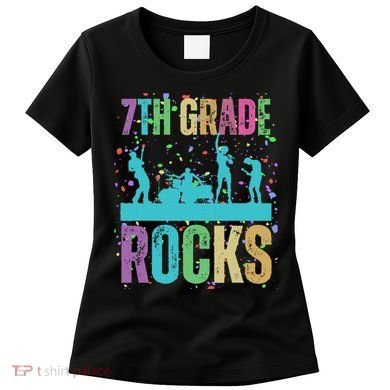 School Rocks Back To School Rockin 7th Grade Rocks Women's T-Shirt