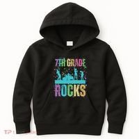 School Rocks Back To School Rockin 7th Grade Rocks Kids Hoodie thumb 0
