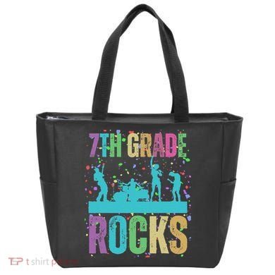 School Rocks Back To School Rockin 7th Grade Rocks Tote Bag