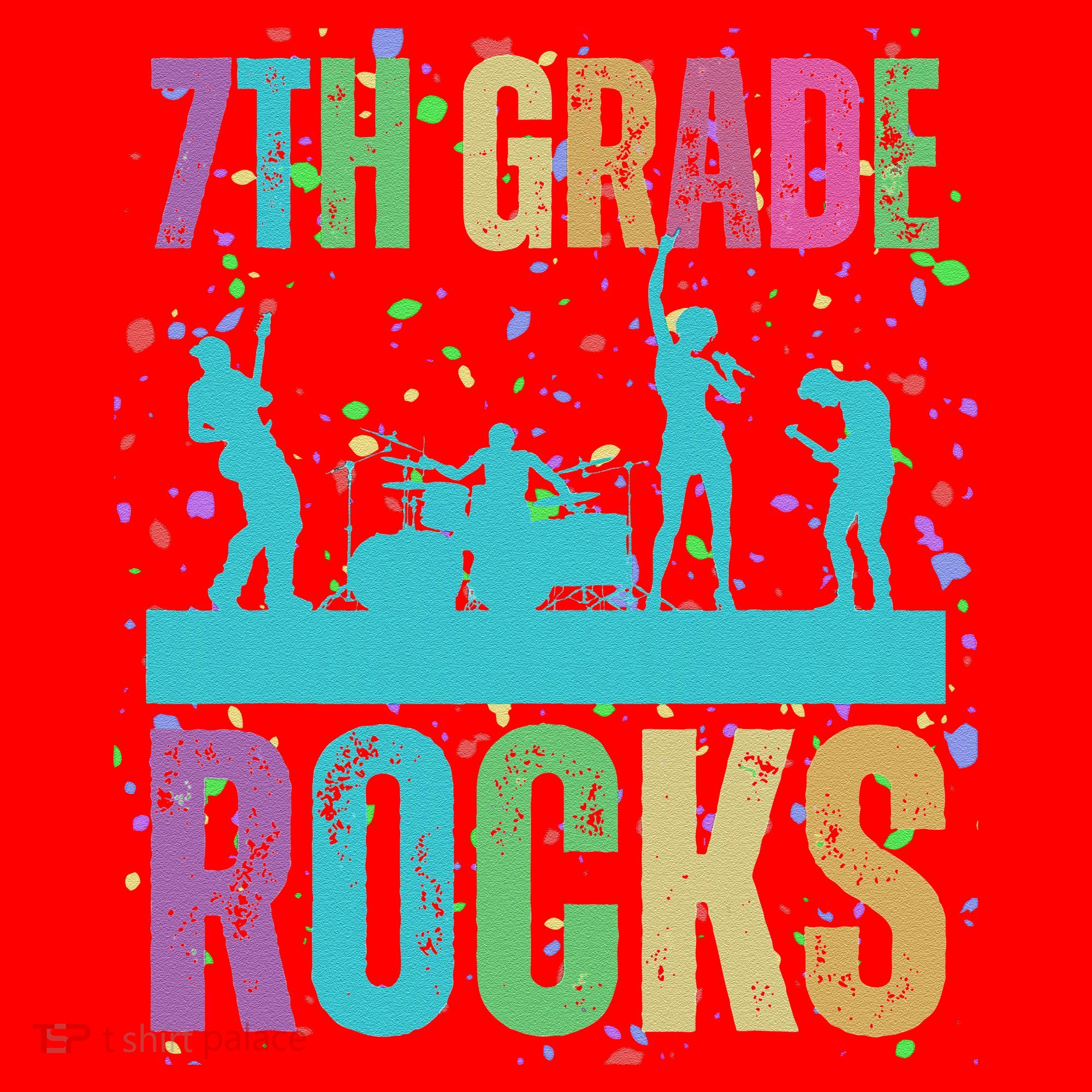 School Rocks Back To School Rockin 7th Grade Rocks Santa Hat