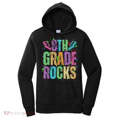 School Rocks Back To School Rockin 8th Grade Rocks Women's Hoodie