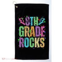 School Rocks Back To School Rockin 8th Grade Rocks Golf Towel thumb 0