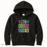 School Rocks Back To School Rockin 8th Grade Rocks Kids Hoodie thumb 0