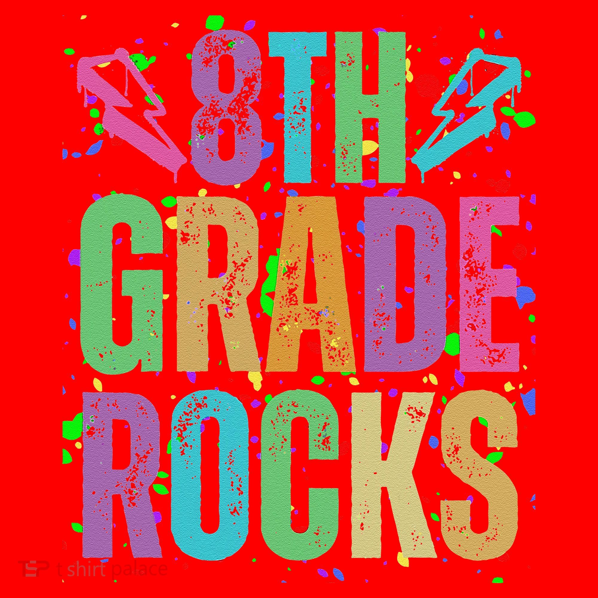 School Rocks Back To School Rockin 8th Grade Rocks Santa Hat