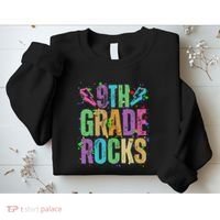 School Rocks Back To School Rockin 9th Grade Rocks Sweatshirt thumb 2