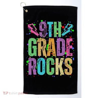School Rocks Back To School Rockin 9th Grade Rocks Golf Towel