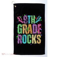School Rocks Back To School Rockin 9th Grade Rocks Golf Towel thumb 0
