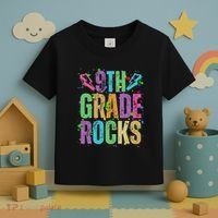 School Rocks Back To School Rockin 9th Grade Rocks Toddler T-Shirt thumb 3