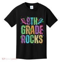 School Rocks Back To School Rockin 9th Grade Rocks Kids T-Shirt thumb 0