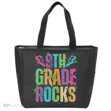 School Rocks Back To School Rockin 9th Grade Rocks Tote Bag
