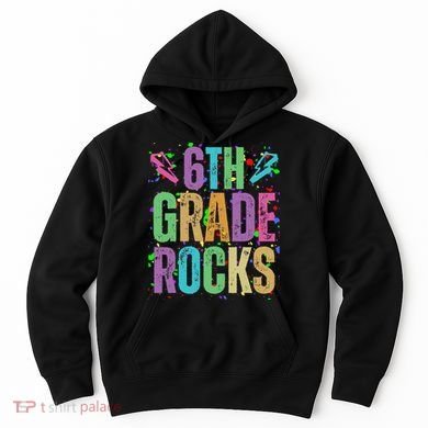 School Rocks Back To School Rockin 6th Grade Rocks Hoodie