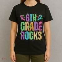 School Rocks Back To School Rockin 6th Grade Rocks T-Shirt thumb 4