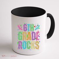 School Rocks Back To School Rockin 6th Grade Rocks Coffee Mug thumb 1
