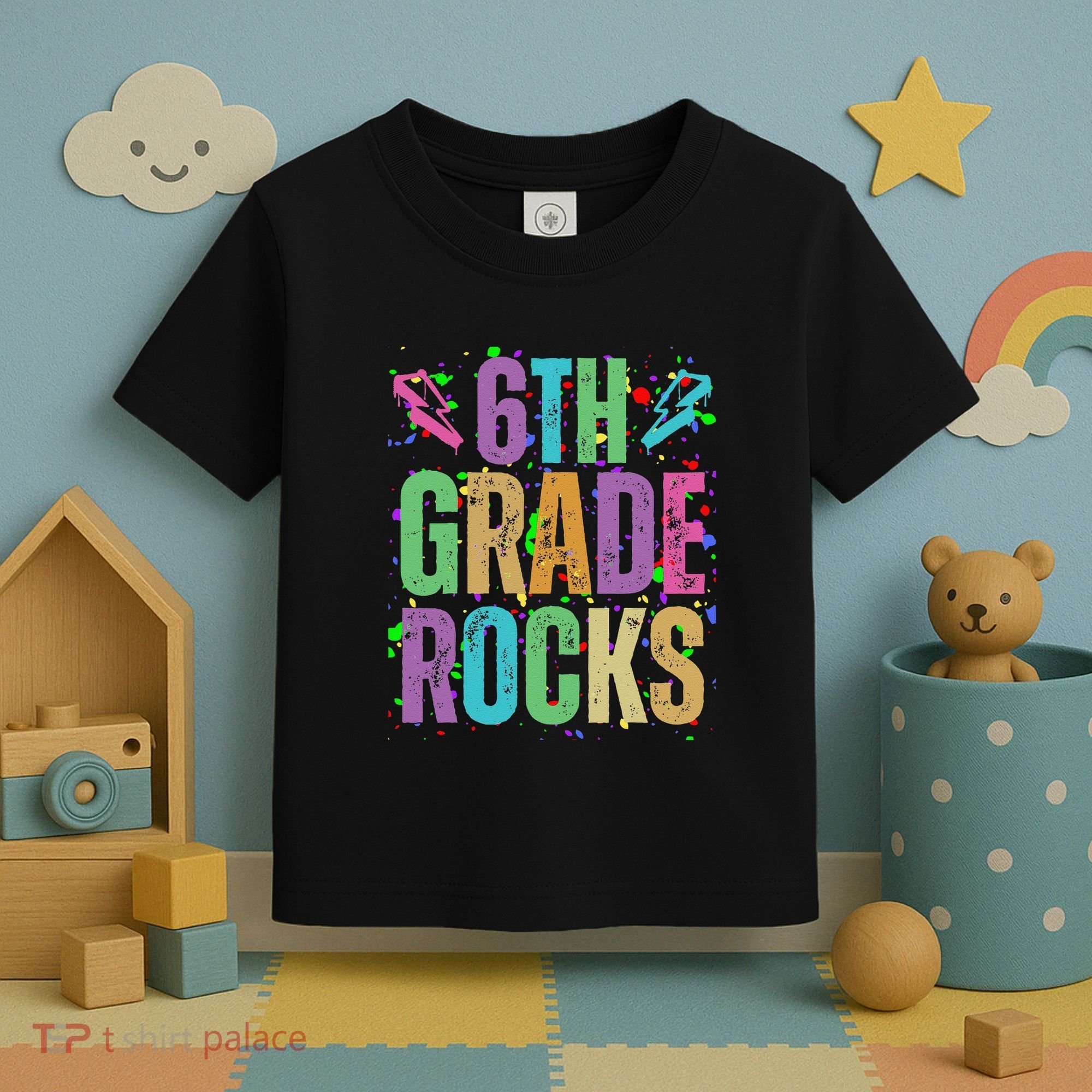 School Rocks Back To School Rockin 6th Grade Rocks Toddler T-Shirt