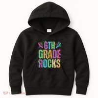 School Rocks Back To School Rockin 6th Grade Rocks Kids Hoodie thumb 0