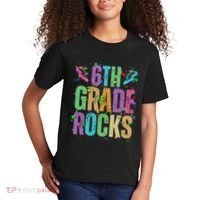 School Rocks Back To School Rockin 6th Grade Rocks Kids T-Shirt thumb 2