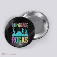 School Rocks Back To School Rockin 9th Grade Rocks Button thumb 0