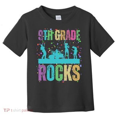 School Rocks Back To School Rockin 9th Grade Rocks Toddler T-Shirt