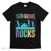 School Rocks Back To School Rockin 10th Grade Rocks T-Shirt thumb 0