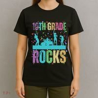 School Rocks Back To School Rockin 10th Grade Rocks T-Shirt thumb 4