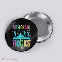 School Rocks Back To School Rockin 10th Grade Rocks Button thumb 0
