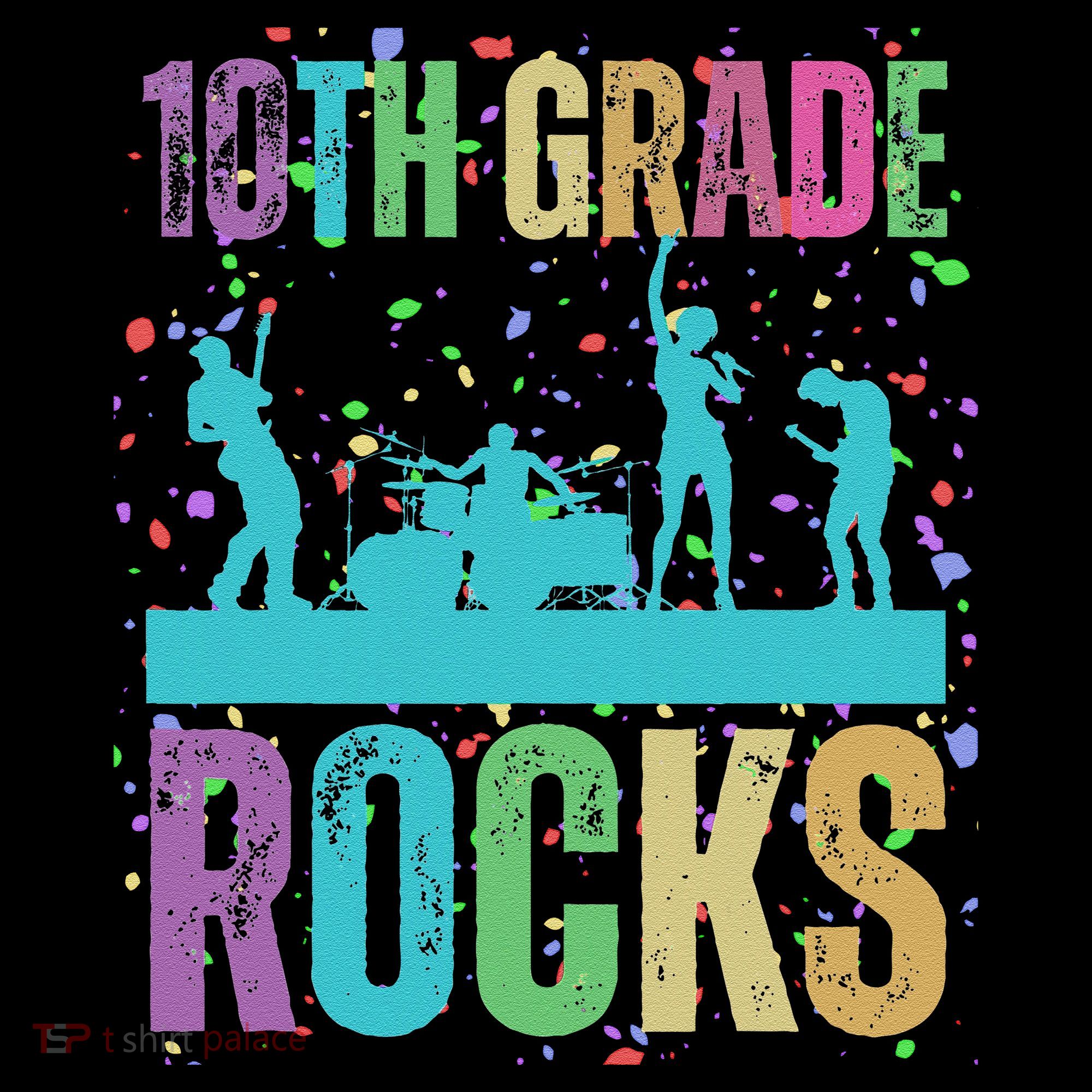 School Rocks Back To School Rockin 10th Grade Rocks Women's Hoodie