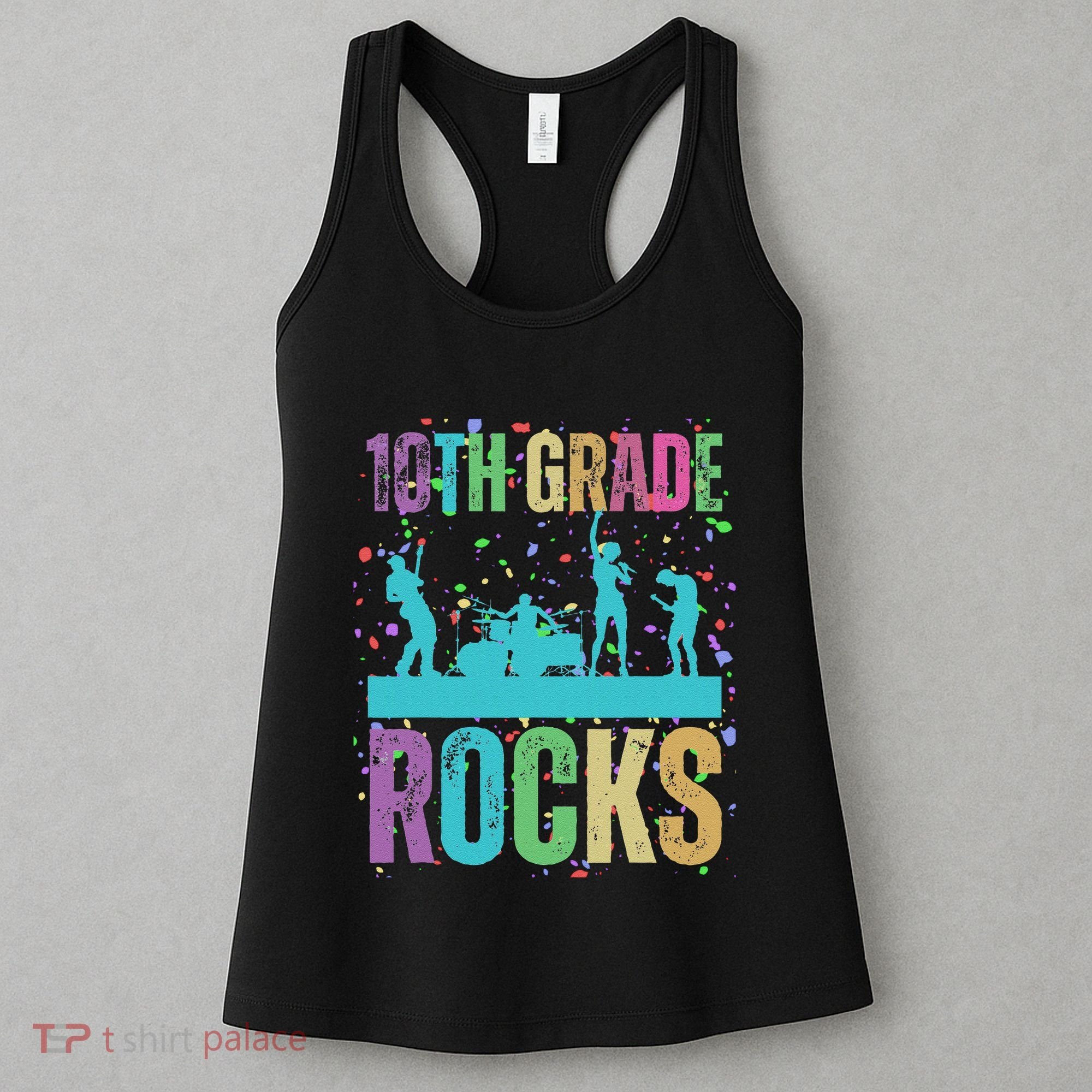 School Rocks Back To School Rockin 10th Grade Rocks Women's Tank Top