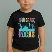 School Rocks Back To School Rockin 10th Grade Rocks Toddler T-Shirt thumb 2