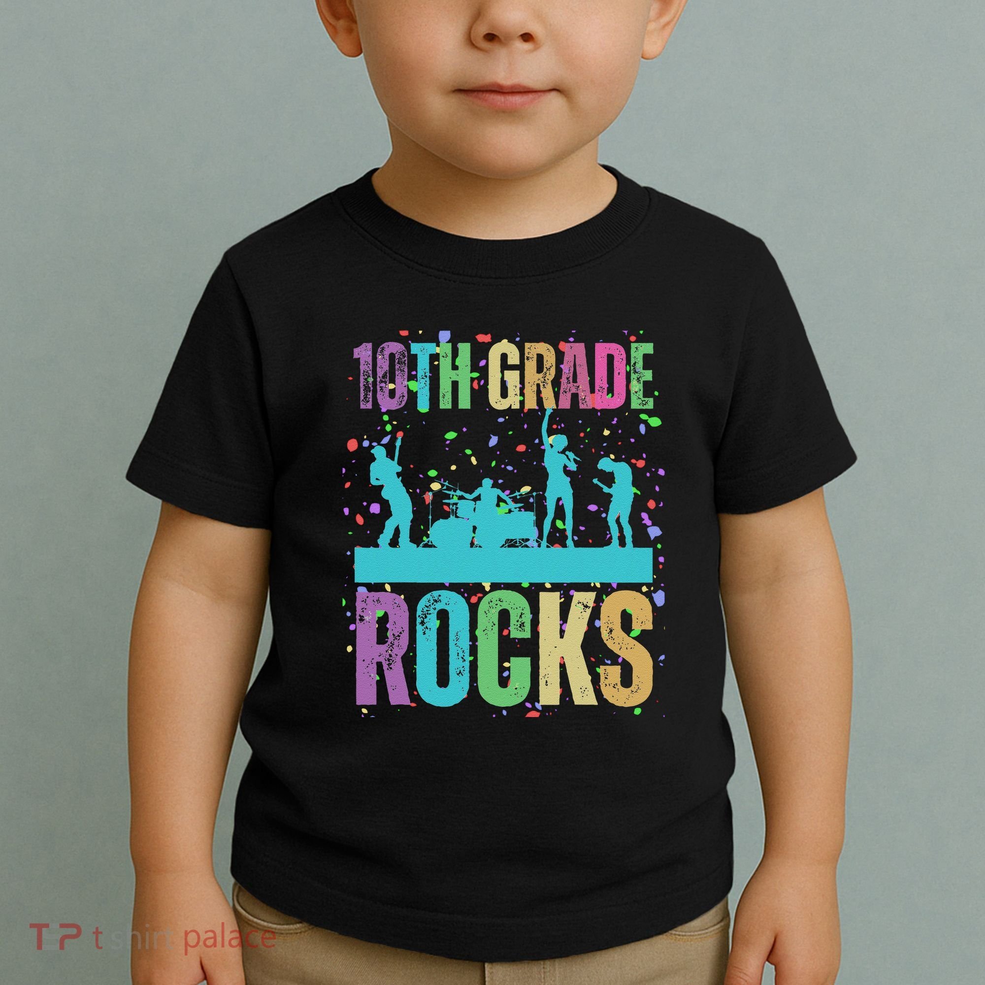 School Rocks Back To School Rockin 10th Grade Rocks Toddler T-Shirt