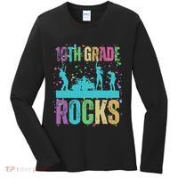 School Rocks Back To School Rockin 10th Grade Rocks Women's Long Sleeve Shirt thumb 0