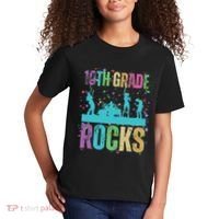 School Rocks Back To School Rockin 10th Grade Rocks Kids T-Shirt thumb 2