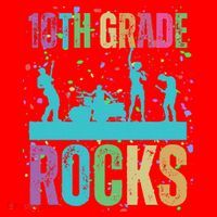 School Rocks Back To School Rockin 10th Grade Rocks Santa Hat thumb 1