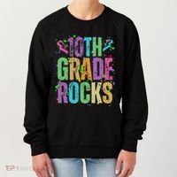 School Rocks Back To School Rockin 10th Grade Rocks Women's Sweatshirt thumb 0
