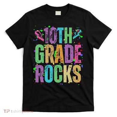 School Rocks Back To School Rockin 10th Grade Rocks T-Shirt