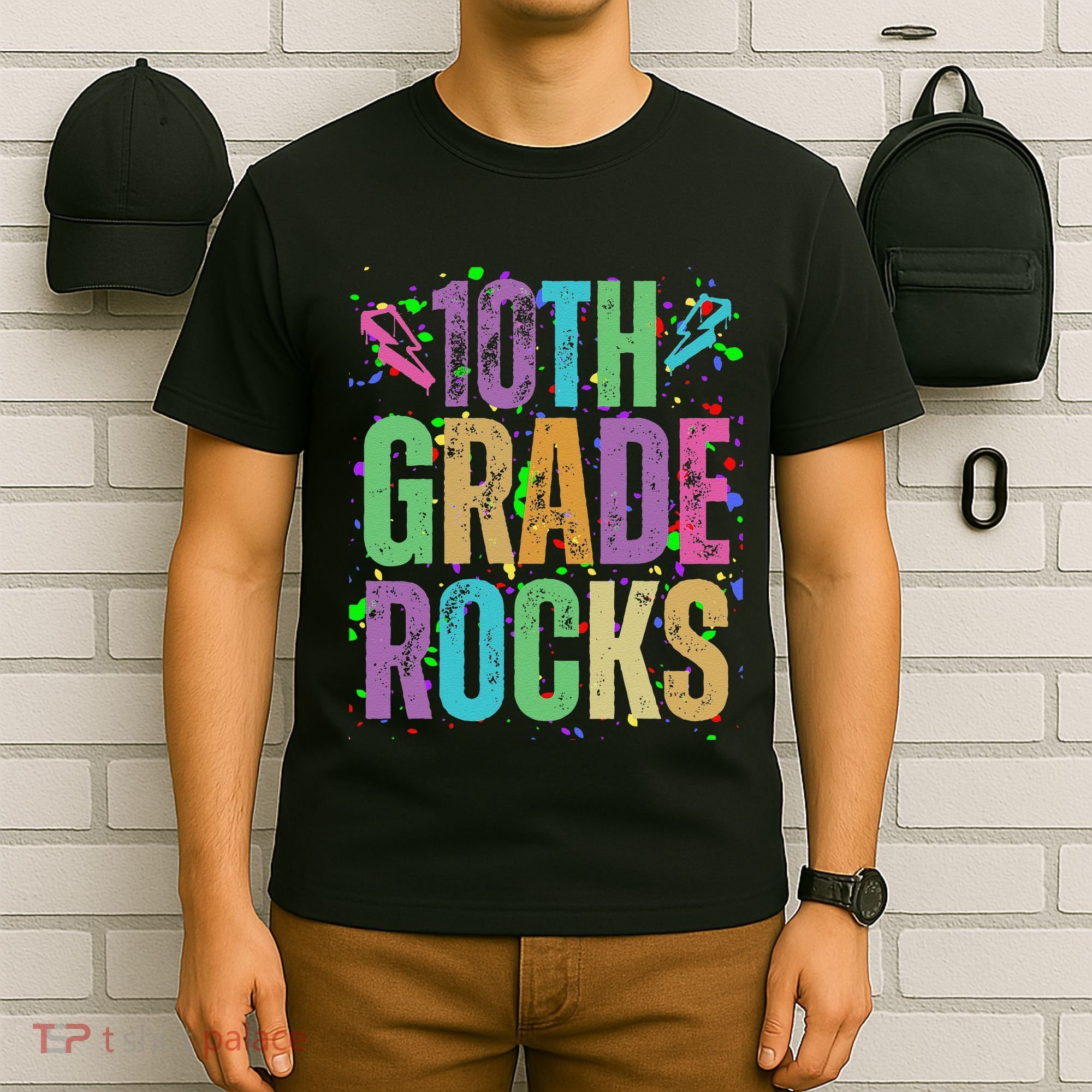 School Rocks Back To School Rockin 10th Grade Rocks T-Shirt