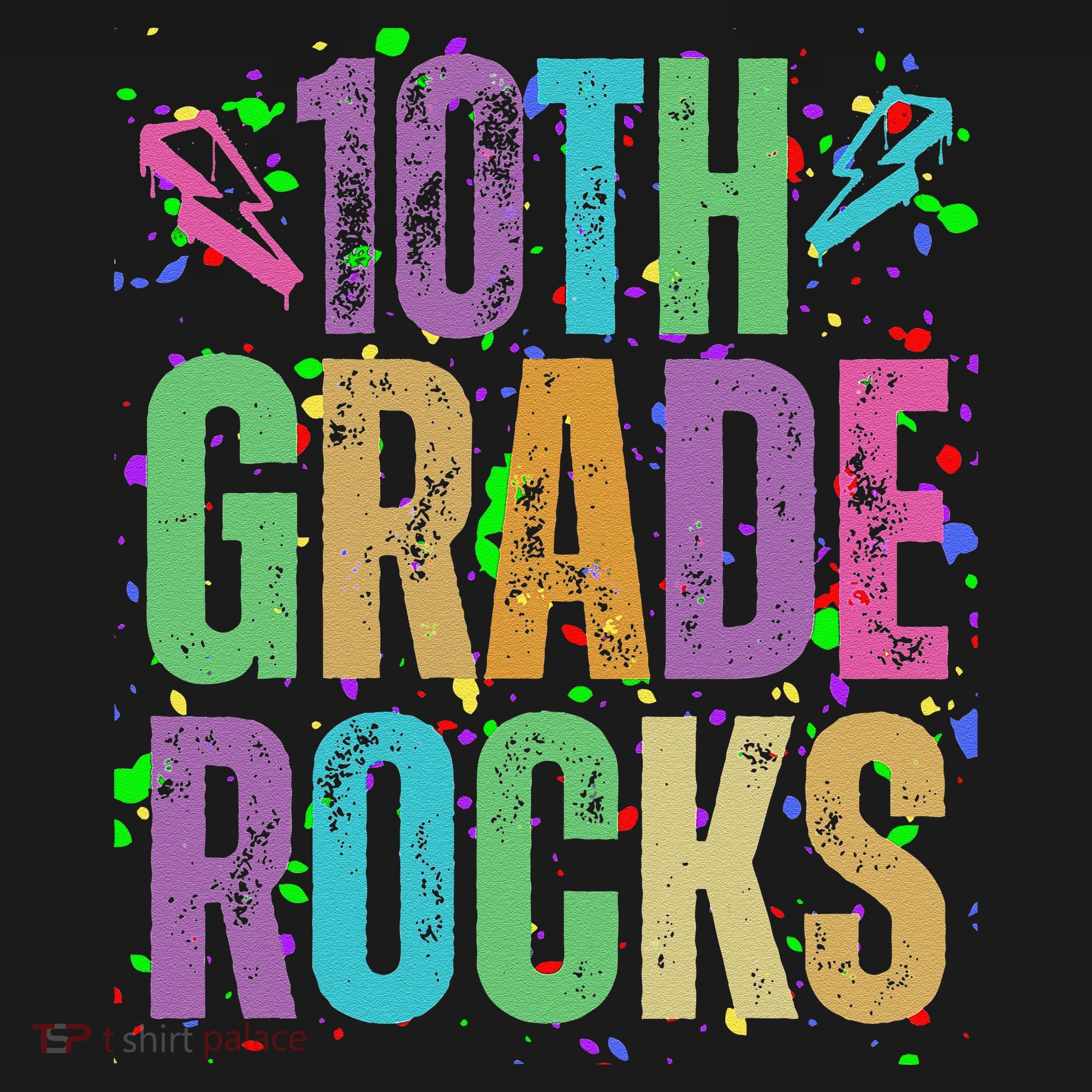 School Rocks Back To School Rockin 10th Grade Rocks T-Shirt
