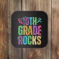 School Rocks Back To School Rockin 10th Grade Rocks Coaster thumb 0