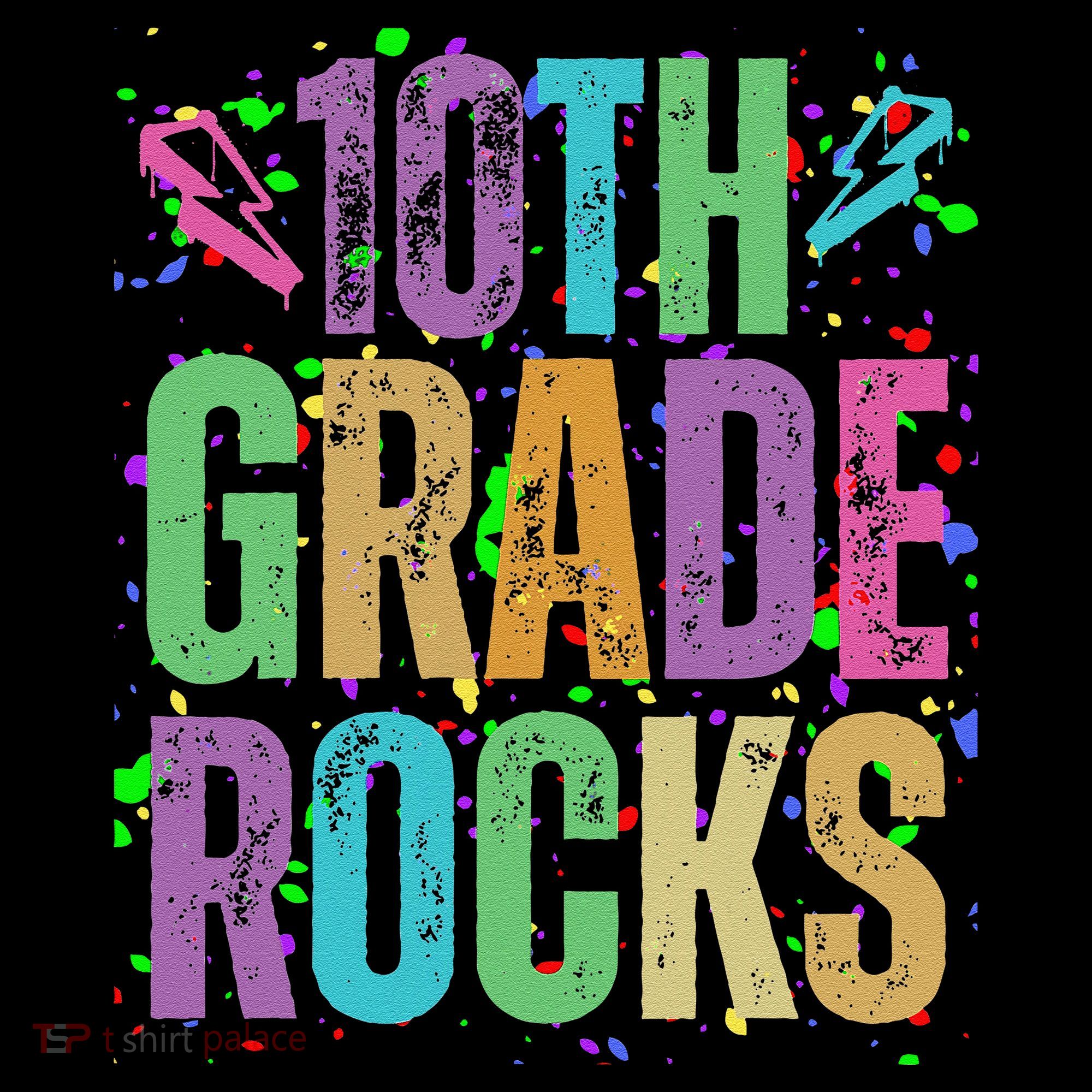 School Rocks Back To School Rockin 10th Grade Rocks Women's Hoodie