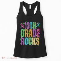School Rocks Back To School Rockin 10th Grade Rocks Women's Tank Top thumb 0