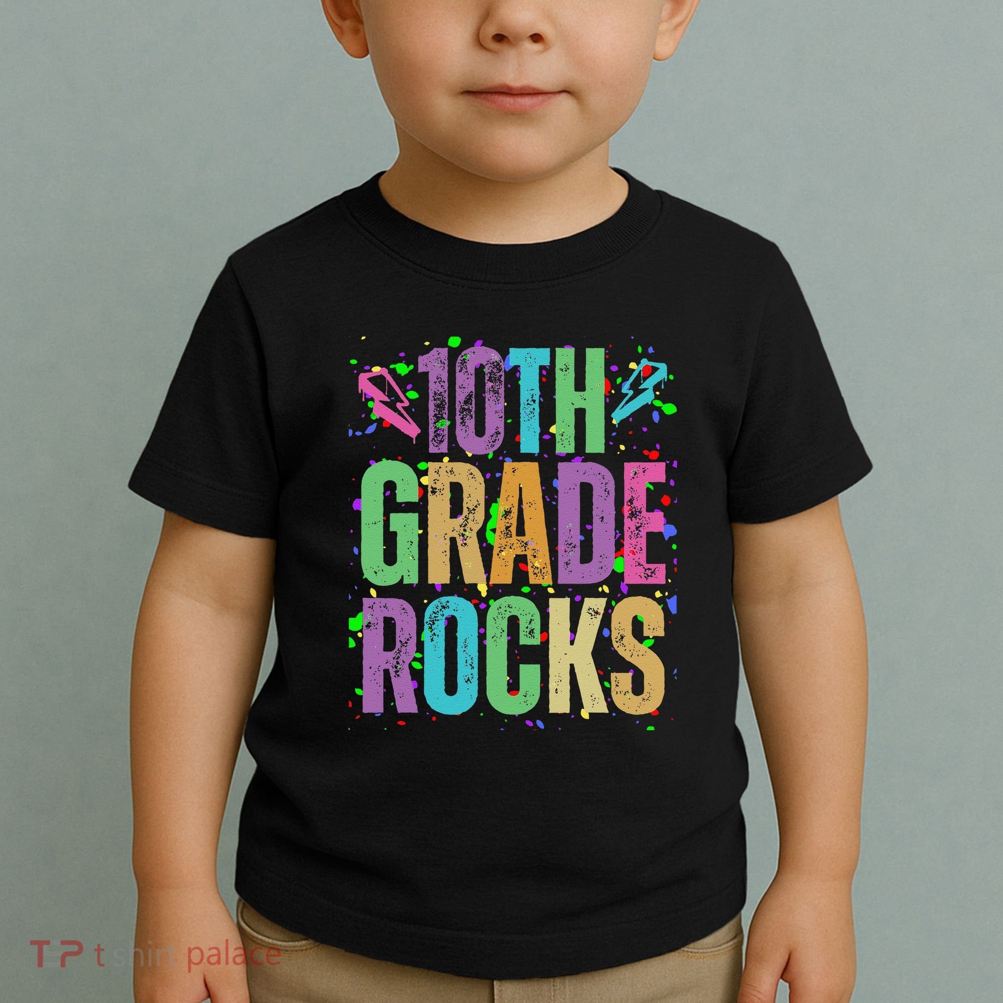 School Rocks Back To School Rockin 10th Grade Rocks Toddler T-Shirt
