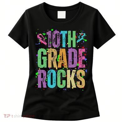 School Rocks Back To School Rockin 10th Grade Rocks Women's T-Shirt