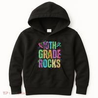 School Rocks Back To School Rockin 10th Grade Rocks Kids Hoodie thumb 0