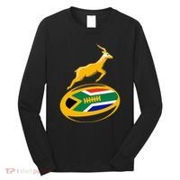 Springbok Rugby Ball & South African Flag Long Sleeve Shirt thumb 0