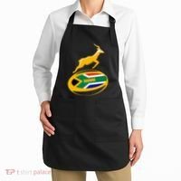 Springbok Rugby Ball & South African Flag Apron thumb 2