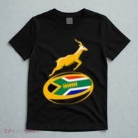Springbok Rugby Ball & South African Flag T-Shirt thumb 5