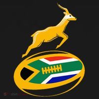 Springbok Rugby Ball & South African Flag Women's Hoodie thumb 2