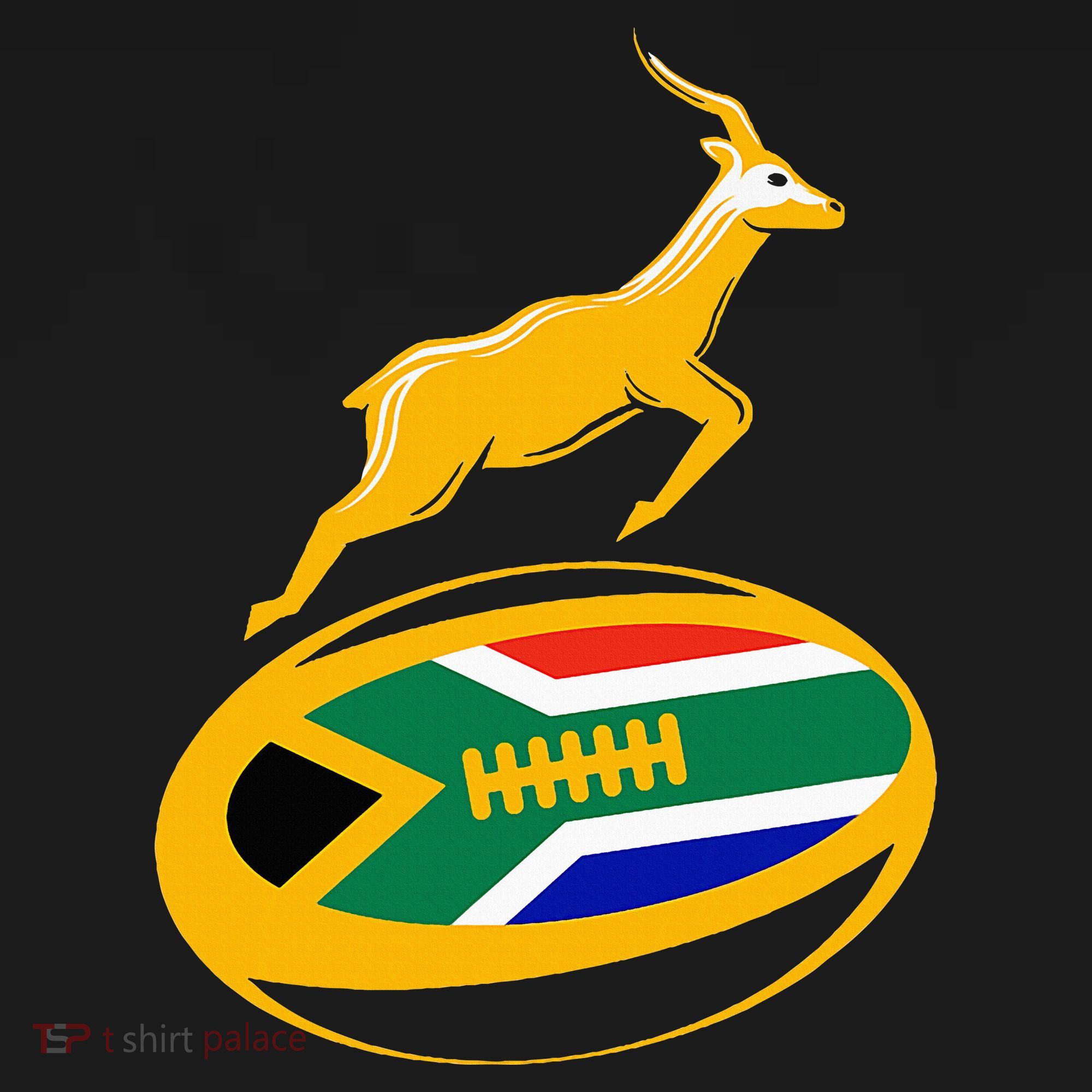 Springbok Rugby Ball & South African Flag Women's Hoodie