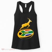 Springbok Rugby Ball & South African Flag Women's Tank Top thumb 0
